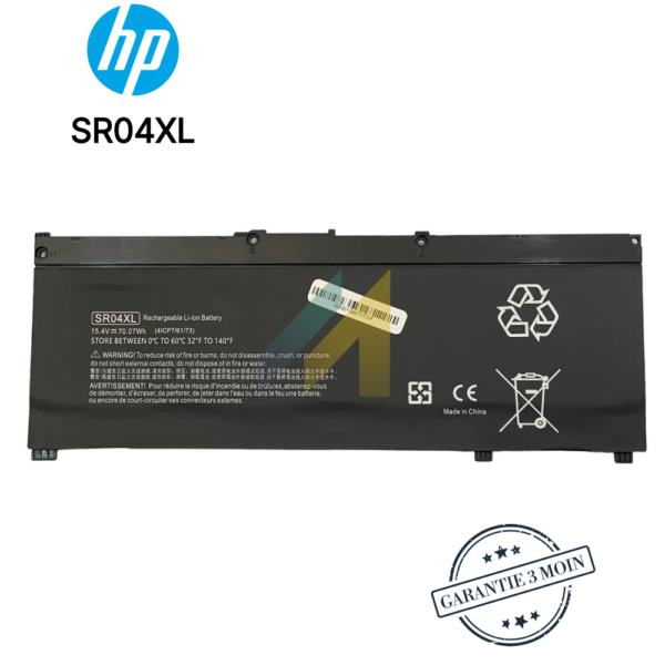 Batterie HP SR04XL 15.4V 70.07Wh  4550mAh