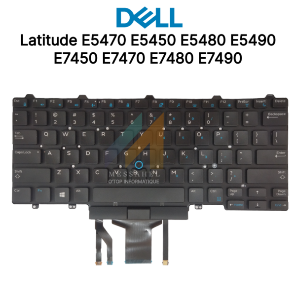 Clavier DELL Latitude E5470 E5450 E5480 E5490 E7450 E7470 E7480 E7490