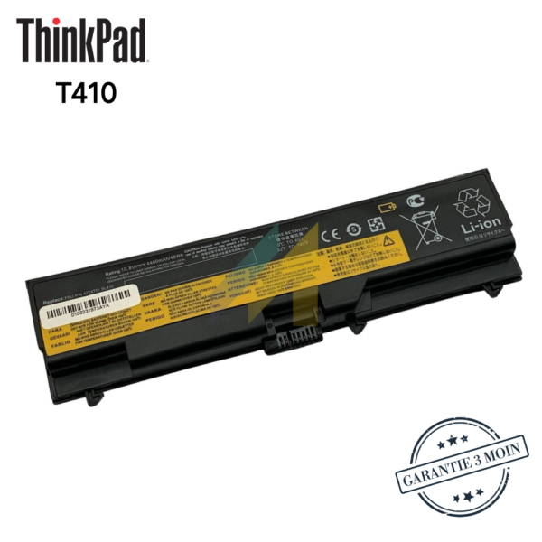 Batterie LENOVO T410 Voltage:10.8V; capacité: 4400mAh