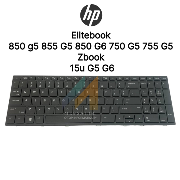 Clavier HP EliteBook  850 g5 G6 750 G5 Zbook 15u