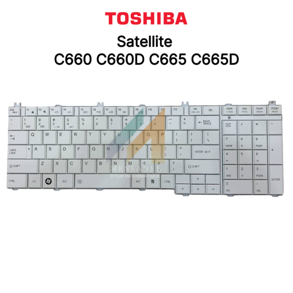 Clavier TOSHIBA Qwerty C660 C660D C665 C665D