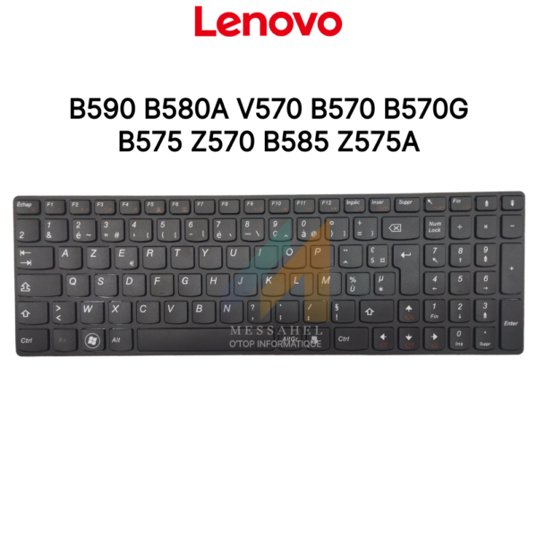 Clavier LENOVO Clavier LENOVO B590 B580A V570 B570 B570G B575 Z570 B585 Z575A