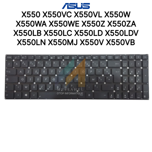 Clavier ASUS X550 X550V X550W X550Z X550L X550MJ